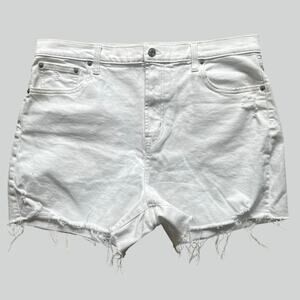 Gap Women's 4" Short High Rise Cut Off Shorts White Size 16 Regular Summer